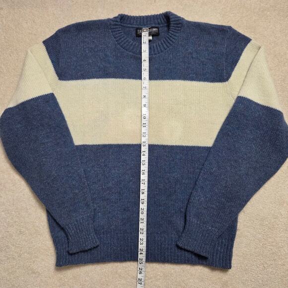 Vintage Castle Square Men's L Wool Blend Knit Pullover Crew Neck Sweater - Picture 8 of 10